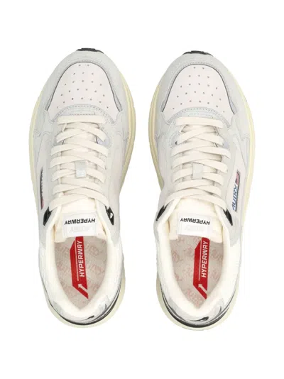 Autry Hyperway Panelled Sneakers In Gray