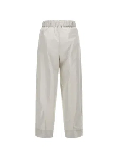Herno Techno Drawstring Elasticated Trousers In Gray