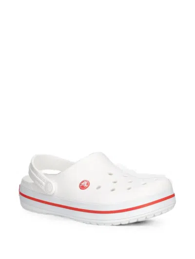 Crocs Crocband Perforated Slingback Clogs In White