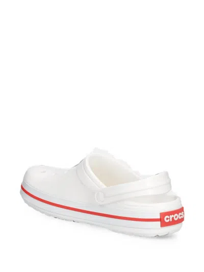 Crocs Crocband Perforated Slingback Clogs In White