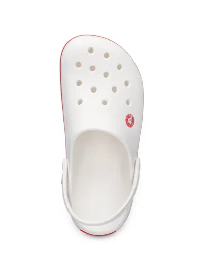 Crocs Crocband Perforated Slingback Clogs In White