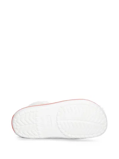 Crocs Crocband Perforated Slingback Clogs In White