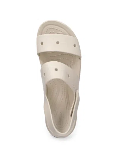 Crocs Brooklyn 4u Platform Sandals In Gray