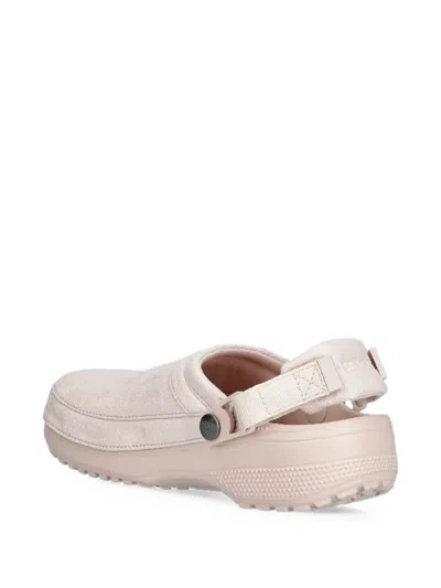 Crocs Classic Touch-strap Slingback Clogs In Neutral
