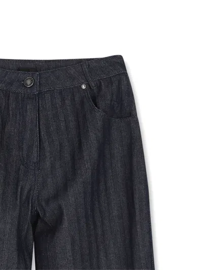 Givenchy Herringbone-pattern Jeans In Blue