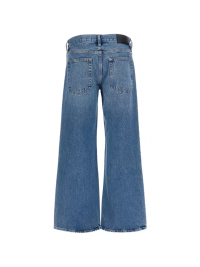 Frame The Pixie Gray Wide-leg Jeans In Multi
