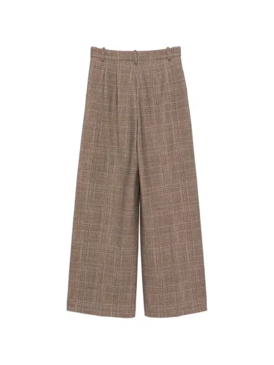 Circolo 1901 Check-pattern Pleated Trousers In Multi