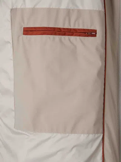 Herno Drawstring Padded Coat In Neutral