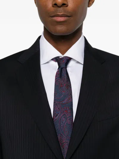 Paul Smith Pinstripe-pattern Single-breasted Suit In Multi