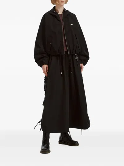 Izzue Hooded Logo-print Oversized Jacket In Multi