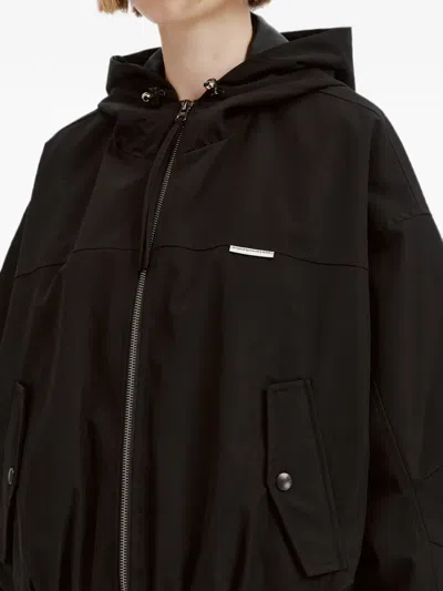 Izzue Hooded Logo-print Oversized Jacket In Multi