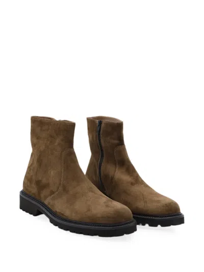 Common Projects Suede Ankle Boots In Brown