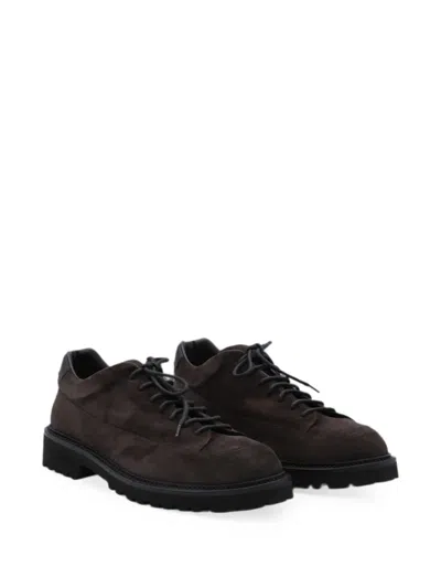 Common Projects Suede Derby Shoes In Brown