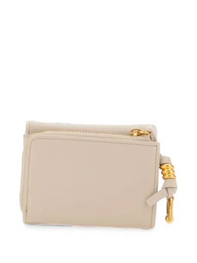 Gianni Chiarini Compact Zip Wallet In Neutral