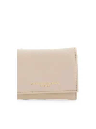 Gianni Chiarini Compact Zip Wallet In Neutral