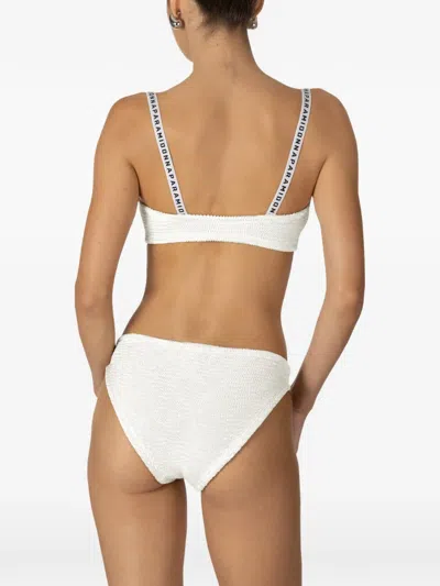 Paramidonna Merry Logo-strap Bikini In White