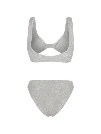 Paramidonna Donika Crinkle-effect Bikini In Gray