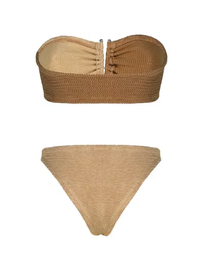 Paramidonna Frida Smocked Bikini In Neutral