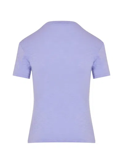 Theory Tiny Slub-texture T-shirt In White