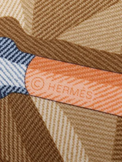 Pre-owned Hermes 2010s Beauté Composée Scarf In Neutrals