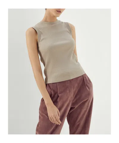 Brunello Cucinelli Solid Color Vests In Neutral