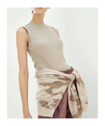 Brunello Cucinelli Solid Color Vests In Neutral