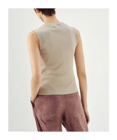Brunello Cucinelli Solid Color Vests In Neutral
