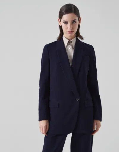 Brunello Cucinelli Single-breasted Tailored Jacket In Black