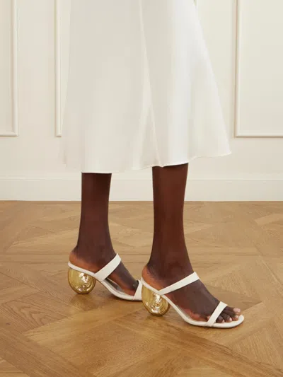 Simkhai Two-strap Slingback Mules In Neutral