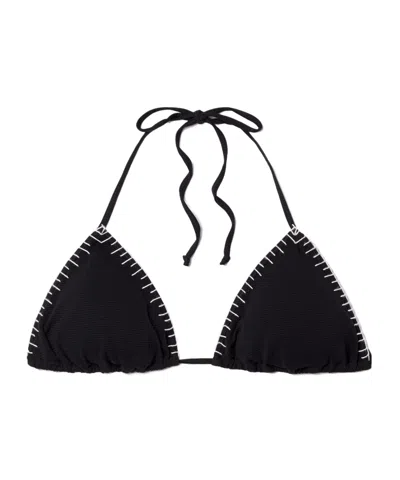 Marysia A Triangular-neck Bikini Top In Black