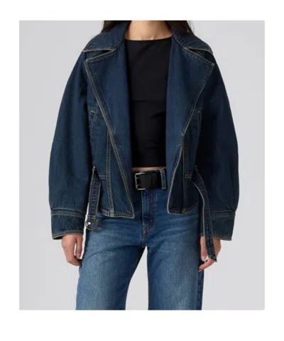 Levi's Belted Denim Jacket In Blue