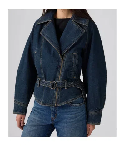 Levi's Belted Denim Jacket In Blue