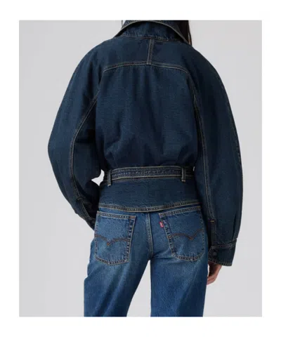 Levi's Belted Denim Jacket In Blue
