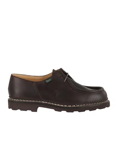 Paraboot Derby Michael In Pelle Liscia In Brown