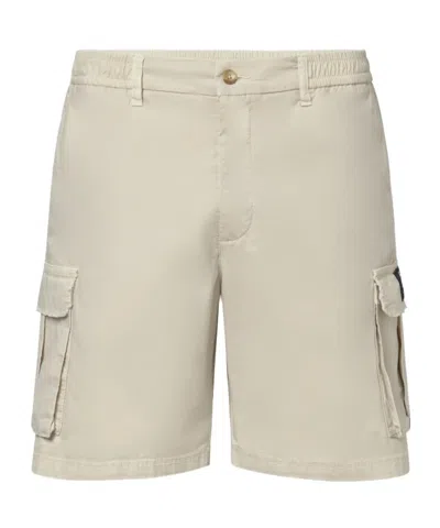 Ecoalf Belt Loop Cargo Shorts In Neutral
