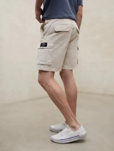 Ecoalf Belt Loop Cargo Shorts In Neutral