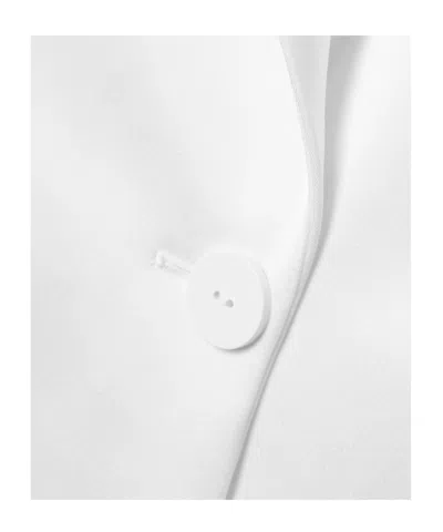 Galvan Satin Blazer In White