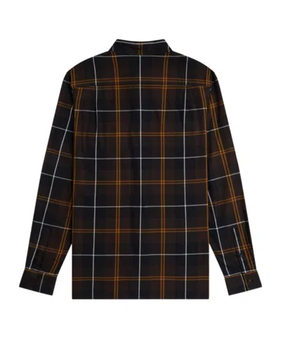 Fred Perry Check-pattern Shirt In Brown