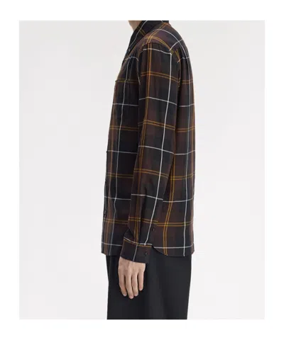 Fred Perry Check-pattern Shirt In Brown