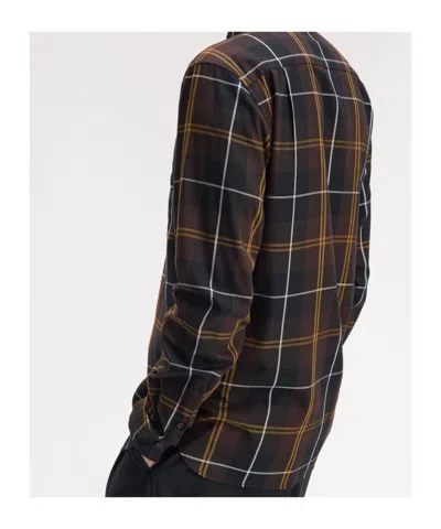 Fred Perry Check-pattern Shirt In Brown