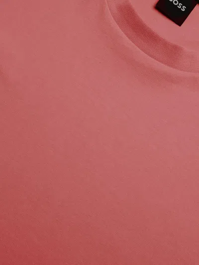 Hugo Boss Boss Basic Cotton T-shirt In Red