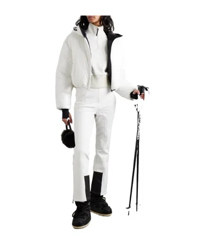Aztech Mountain Bella Softshell High-waist Flared Ski Trousers In White