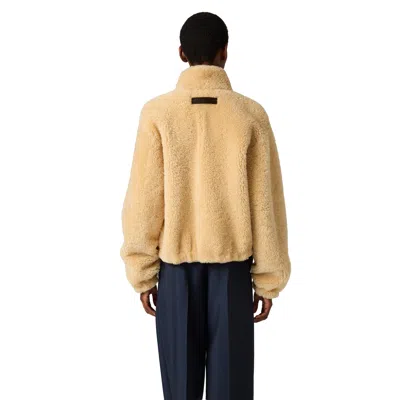 Miu Miu Shearling Blouson Jacket In Multi