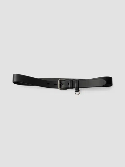 Prada Leather Belt In Black