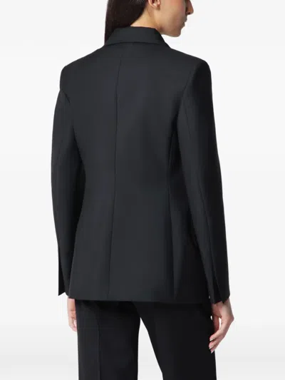 Rohe Double-breasted Blazer In Black