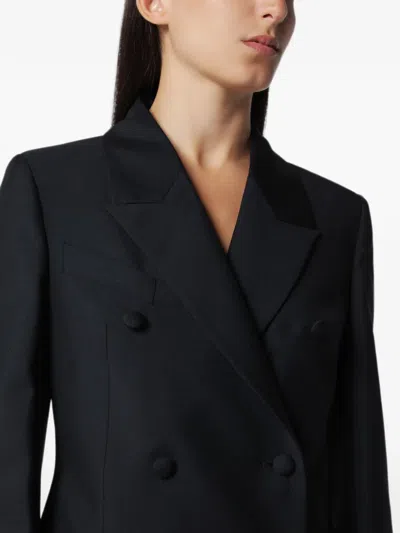Rohe Double-breasted Blazer In Black