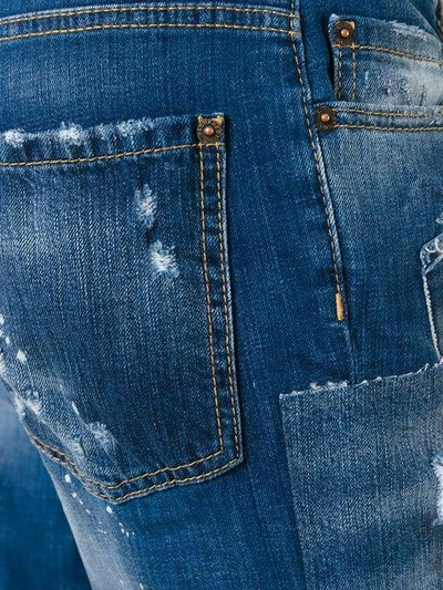 Shop Dsquared2 Tomboy Patchwork Distressed Jeans - Blue