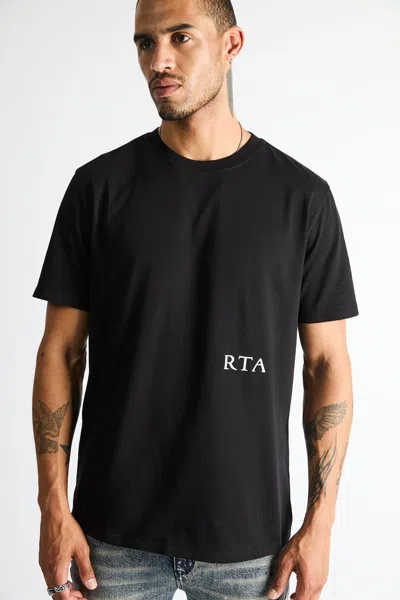 Rta Liam Short Sleeve Tee In White