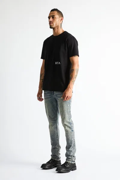 Rta Liam Short Sleeve Tee In White