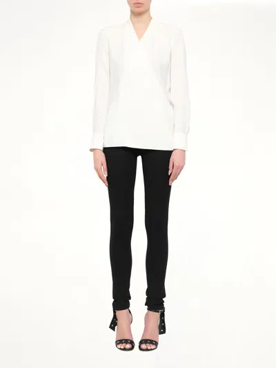 Givenchy Long Sleeve Blouse In White